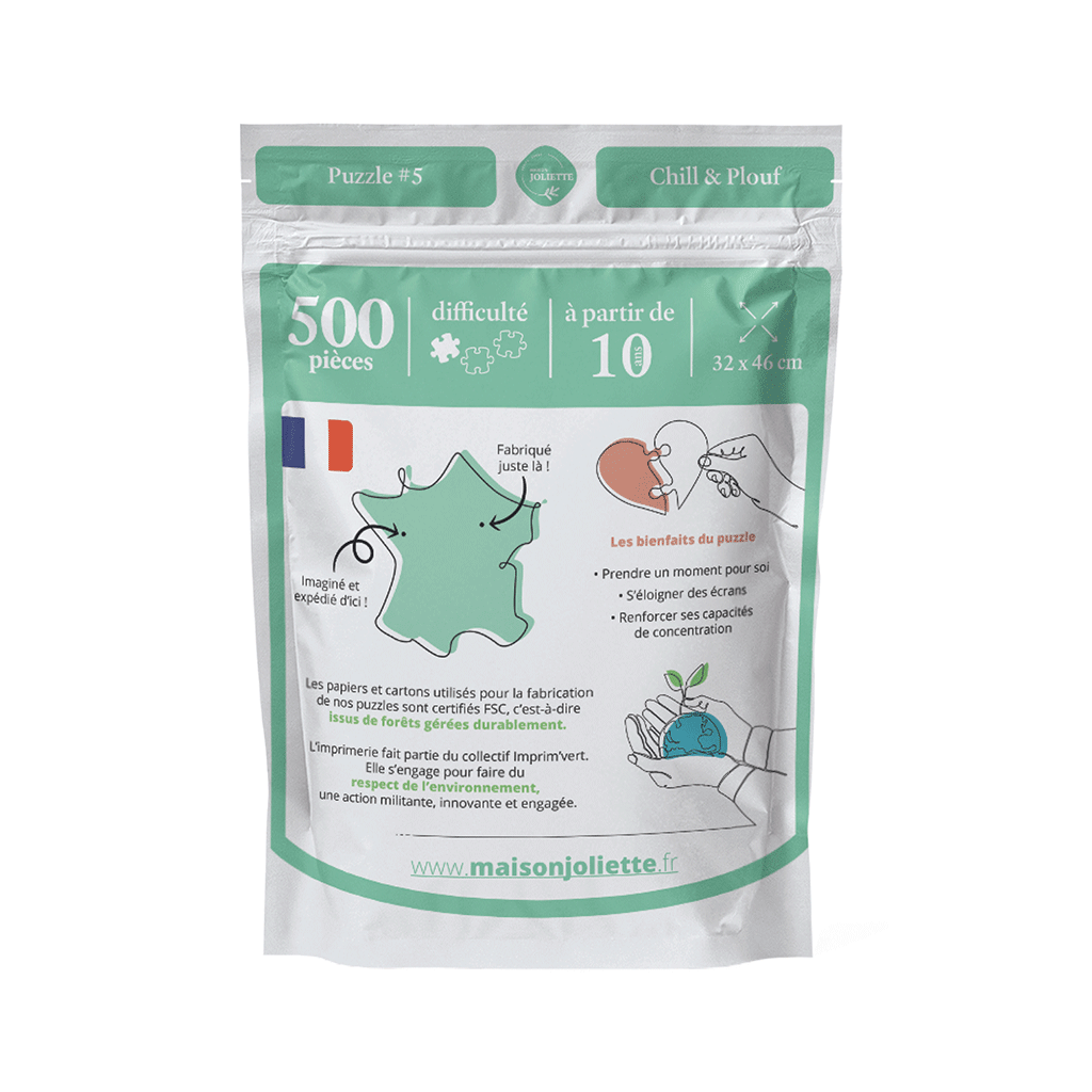 Puzzle 500 pièces – Chill & Plouf – Maison Joliette
