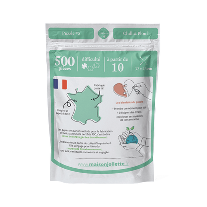 Puzzle 500 pièces – Chill & Plouf – Maison Joliette