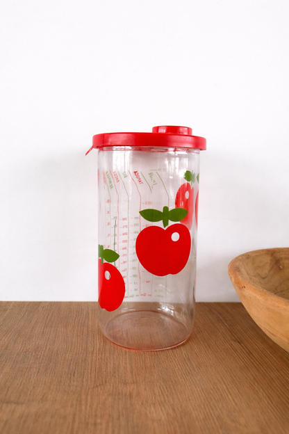 Verre doseur vintage Henkel années 70 – Motif pommes
