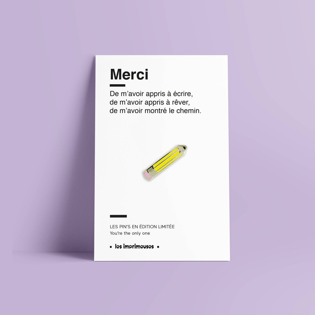 Pin’s Crayon - Merci
