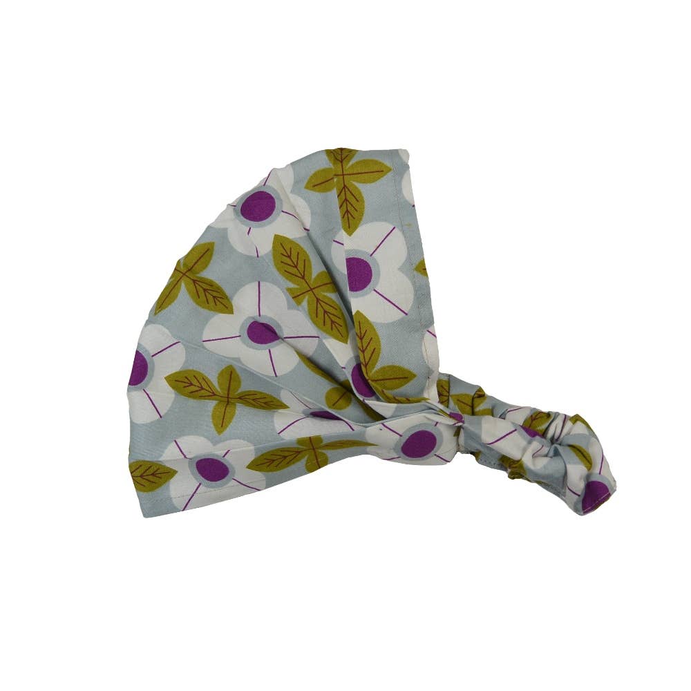Bandeau fichu cheveux femme en coton – Large et élastique