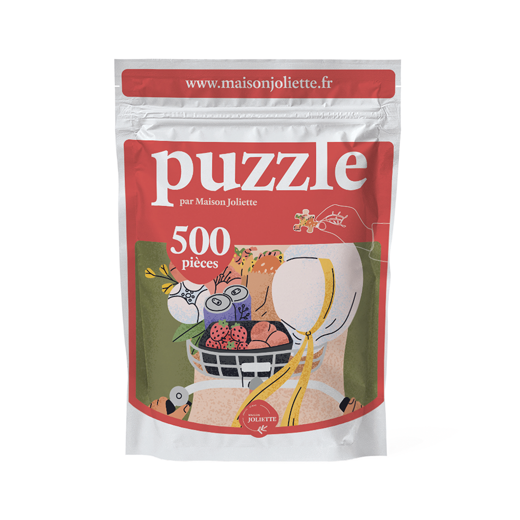 Puzzle 500 pièces À bicyclette Maison Joliette