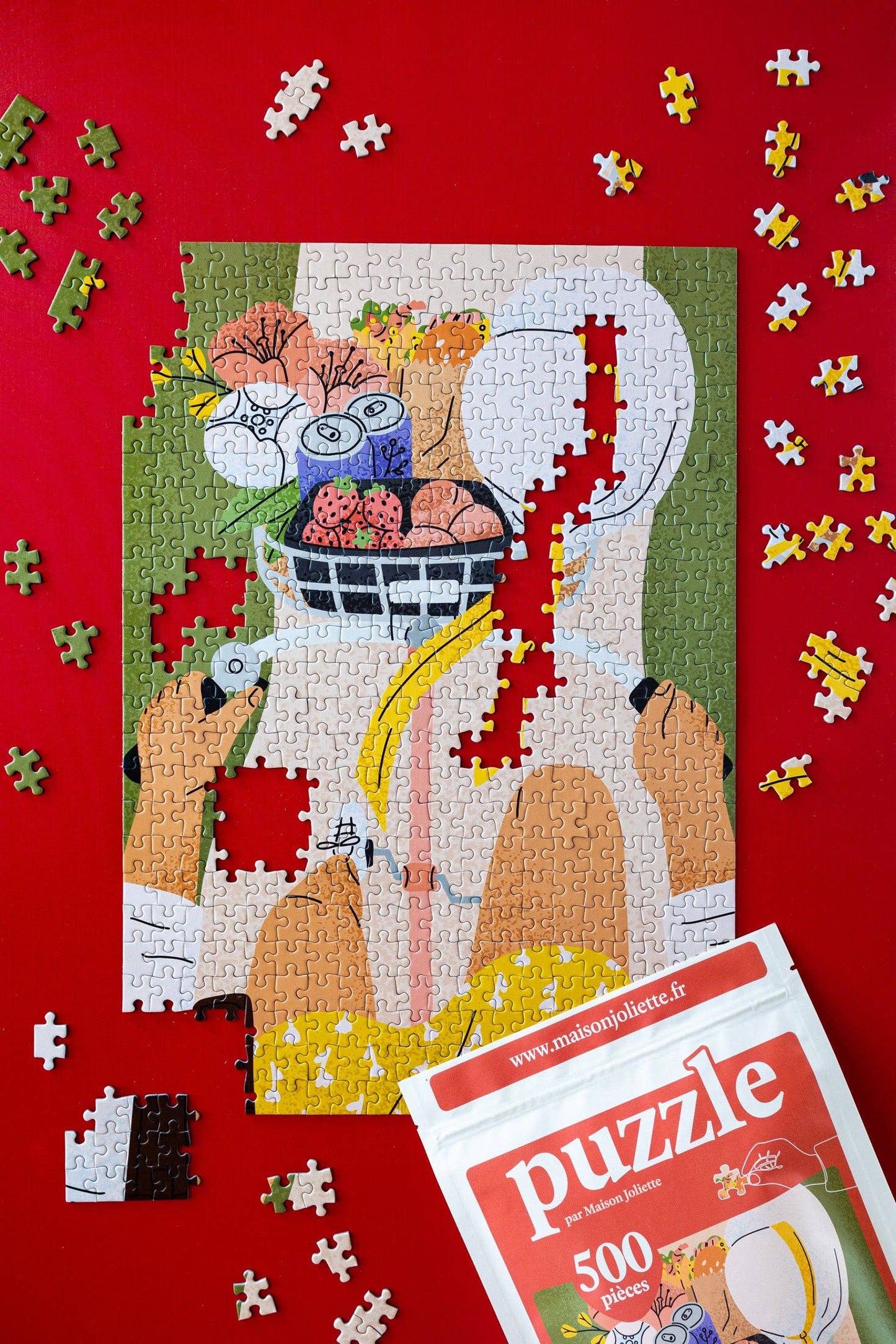 Puzzle 500 pièces À bicyclette Maison Joliette