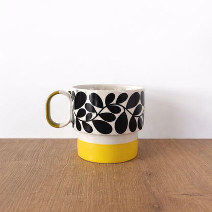 Mug Orla Kiely 275 ml Sycamore Stripe en céramique rétro