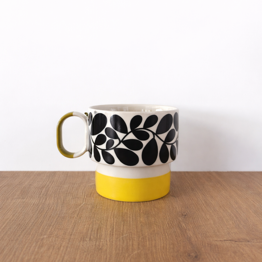Mug Orla Kiely 275 ml Sycamore Stripe en céramique rétro