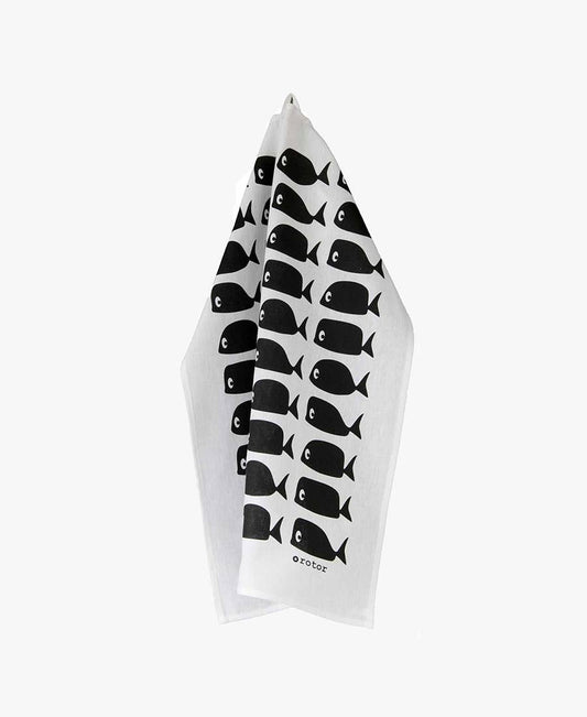 Torchon de cuisine Whale 