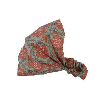 Bandeau fichu cheveux femme en coton – Large et élastique