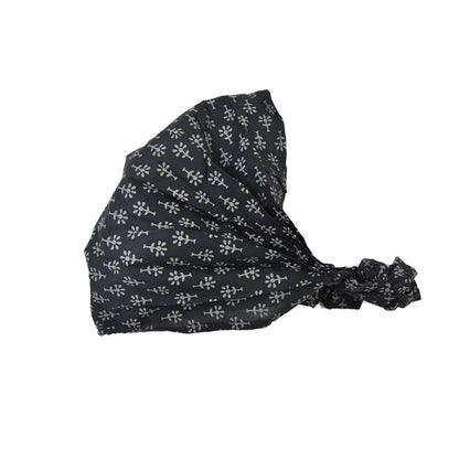 Bandeau fichu cheveux femme en coton – Large et élastique