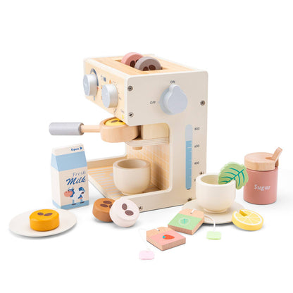 Machine à café et à thé en bois – 20 pièces