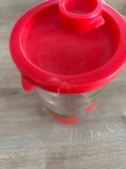 Verre doseur vintage Henkel années 70 – Motif pommes