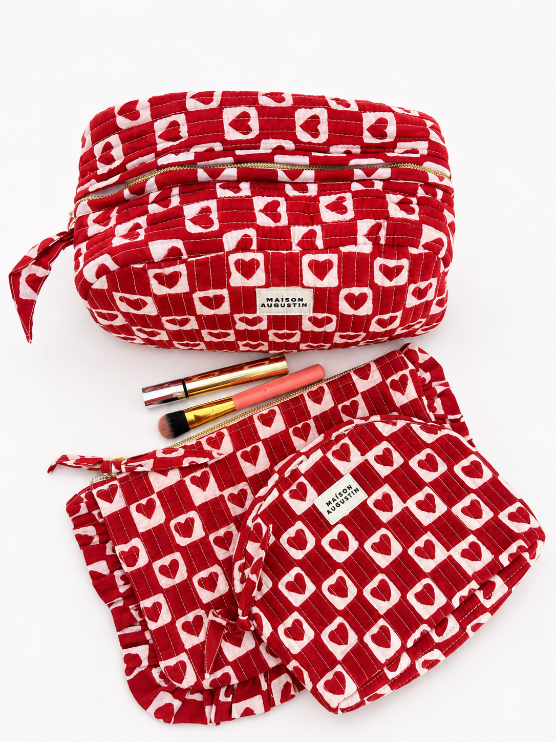 Trousse de toilette Cœur Rubis – Maison Augustin