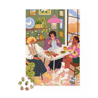 Puzzle 1000 pièces Les copines Maison Joliette