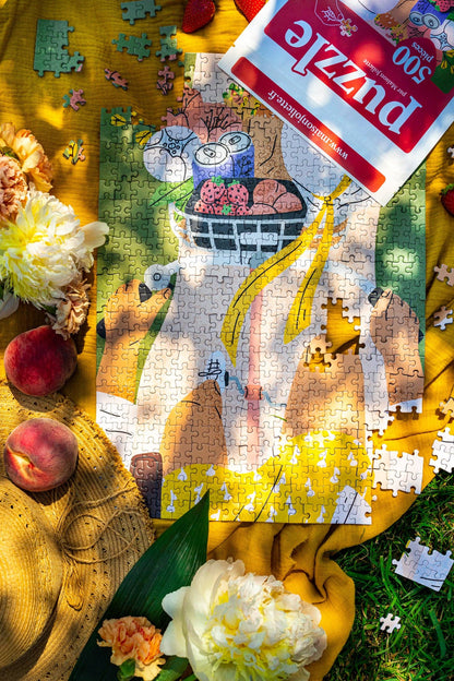 Puzzle 500 pièces À bicyclette Maison Joliette
