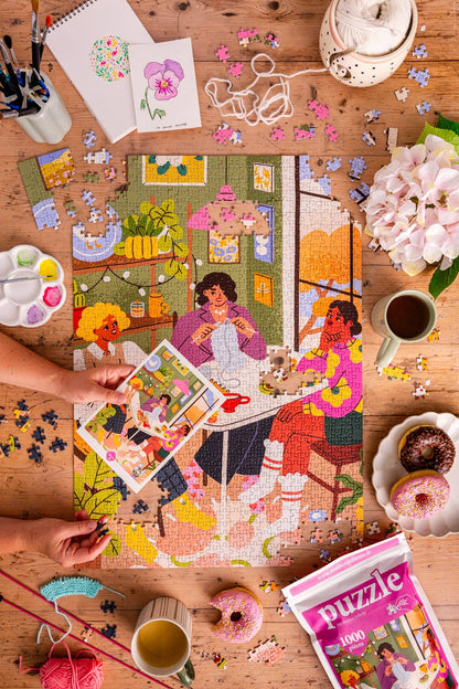 Puzzle 1000 pièces Les copines Maison Joliette