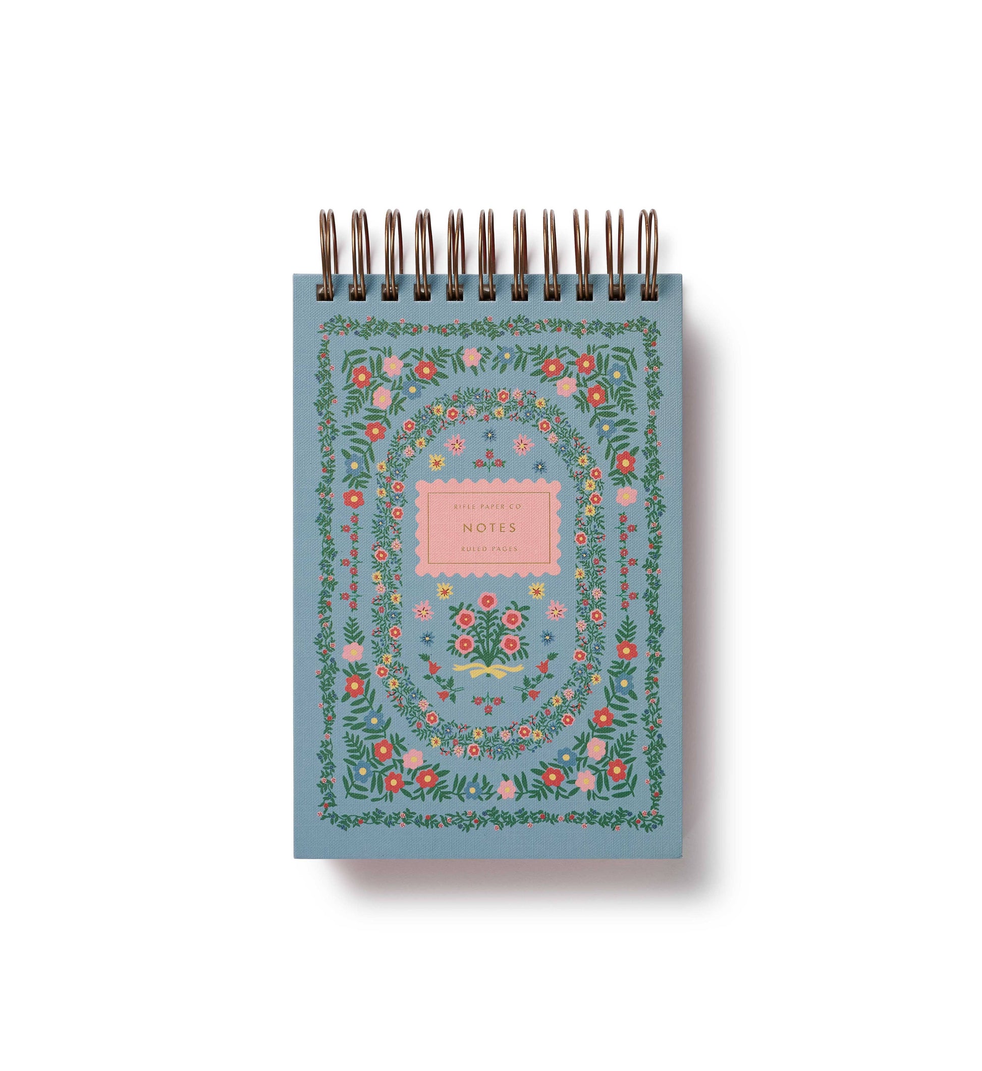 Bloc-notes spirale Rosette Rifle Paper Co à motif floral