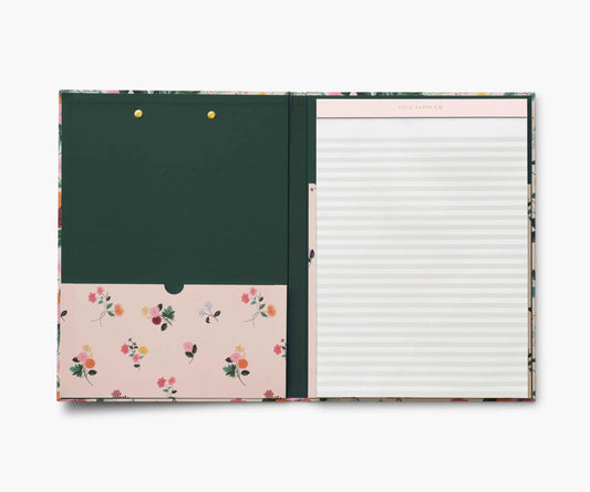 Porte-documents avec bloc-notes Dahlia – Rifle Paper Co