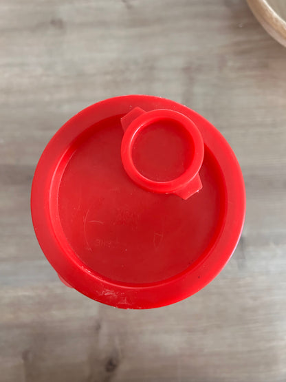 Verre doseur vintage Henkel années 70 – Motif pommes