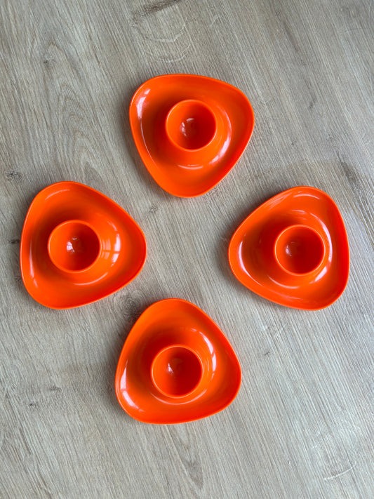 Lot de 4 coquetiers Années 70