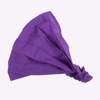Bandeau fichu cheveux femme en coton – Large et élastique