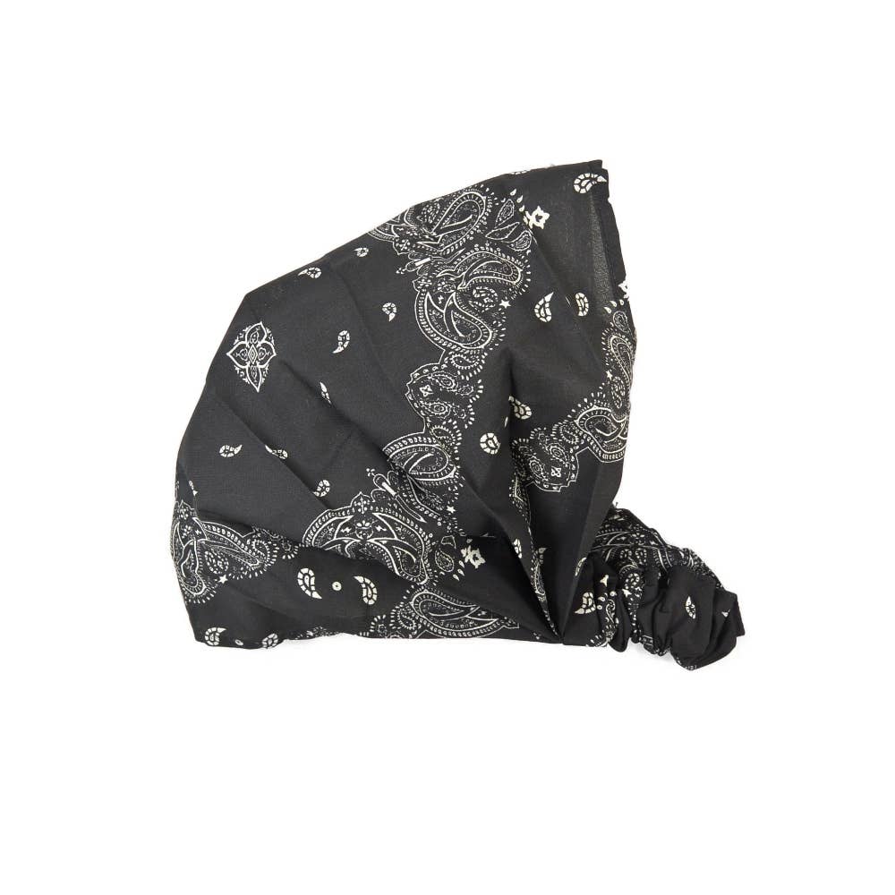 Bandeau fichu cheveux femme en coton – Large et élastique
