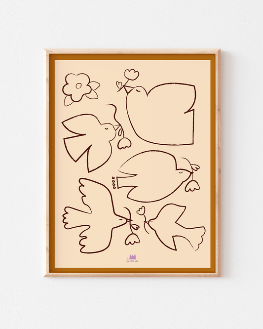 Affiche - Envolée poétique - bobibeloAffiche - Envolée poétique – OD vintage – bobibelo