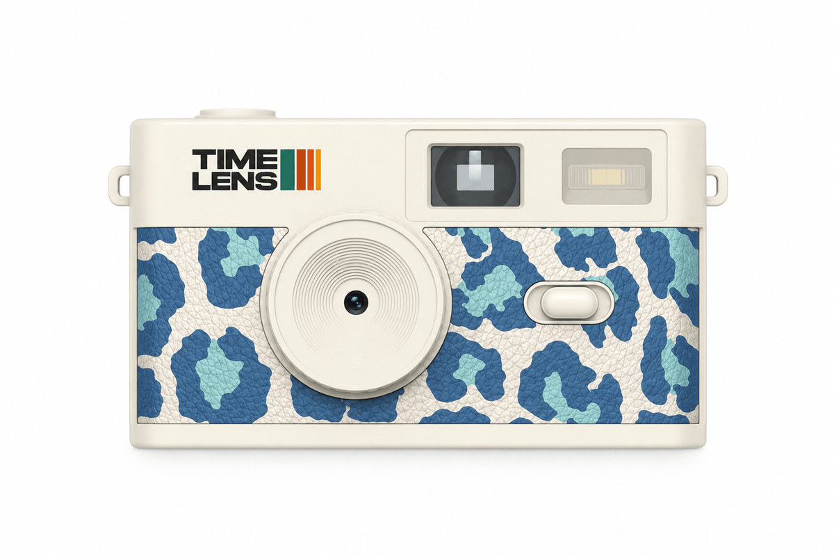 Appareil photo numérique rétro TimeLens® motifs léopard leu