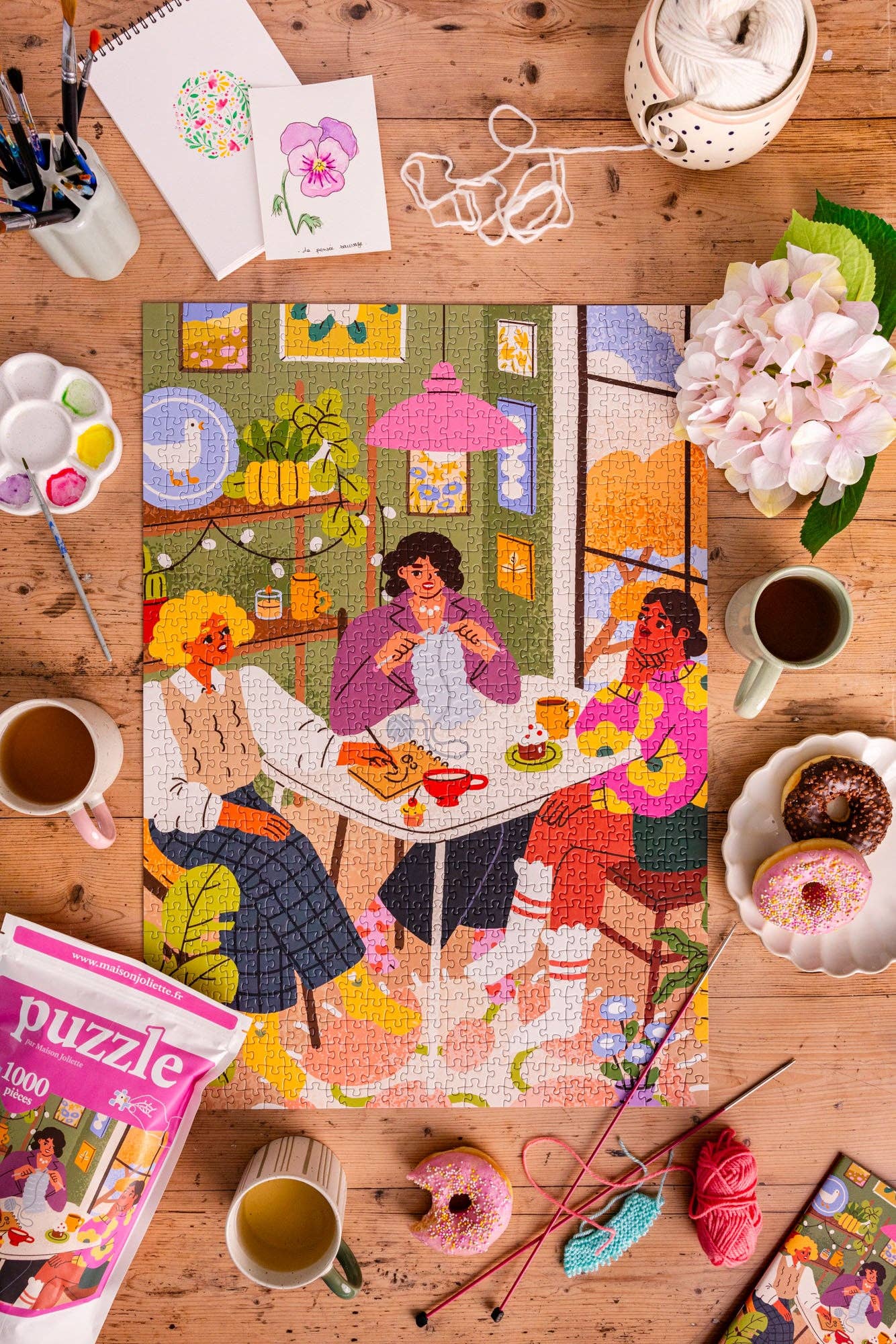 Puzzle 1000 pièces Les copines Maison Joliette