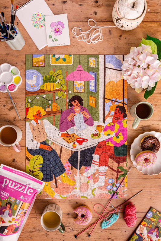 Puzzle 1000 pièces Les copines Maison Joliette