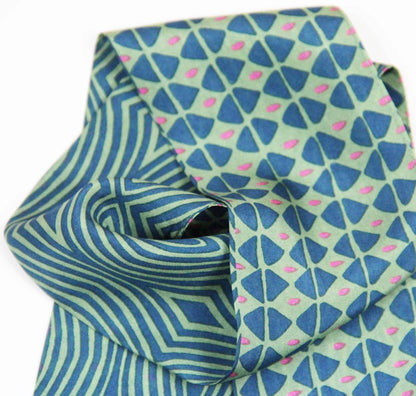 Bandeau Calypso Marine 100% soie - Les belles vagabondes - bobibeloBandeau Calypso Marine 100% soie - Les belles vagabondes – SA vintage – bobibelo