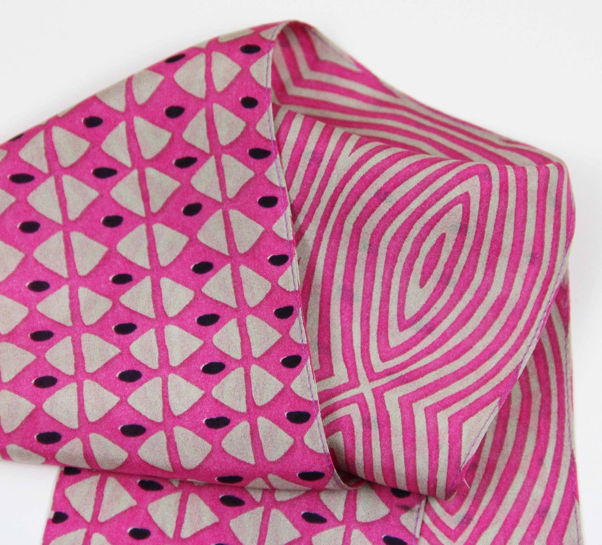 Bandeau Calypso Rose 100% soie - Les belles vagabondes - bobibeloBandeau Calypso Rose 100% soie - Les belles vagabondes – SA vintage – bobibelo