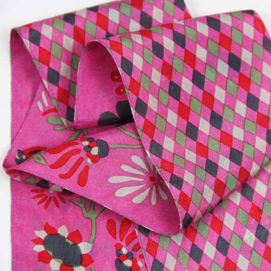 Bandeau Scarlett Fuchsia 100% soie - Les belles vagabondes - bobibeloBandeau Scarlett Fuchsia 100% soie - Les belles vagabondes – SA vintage – bobibelo