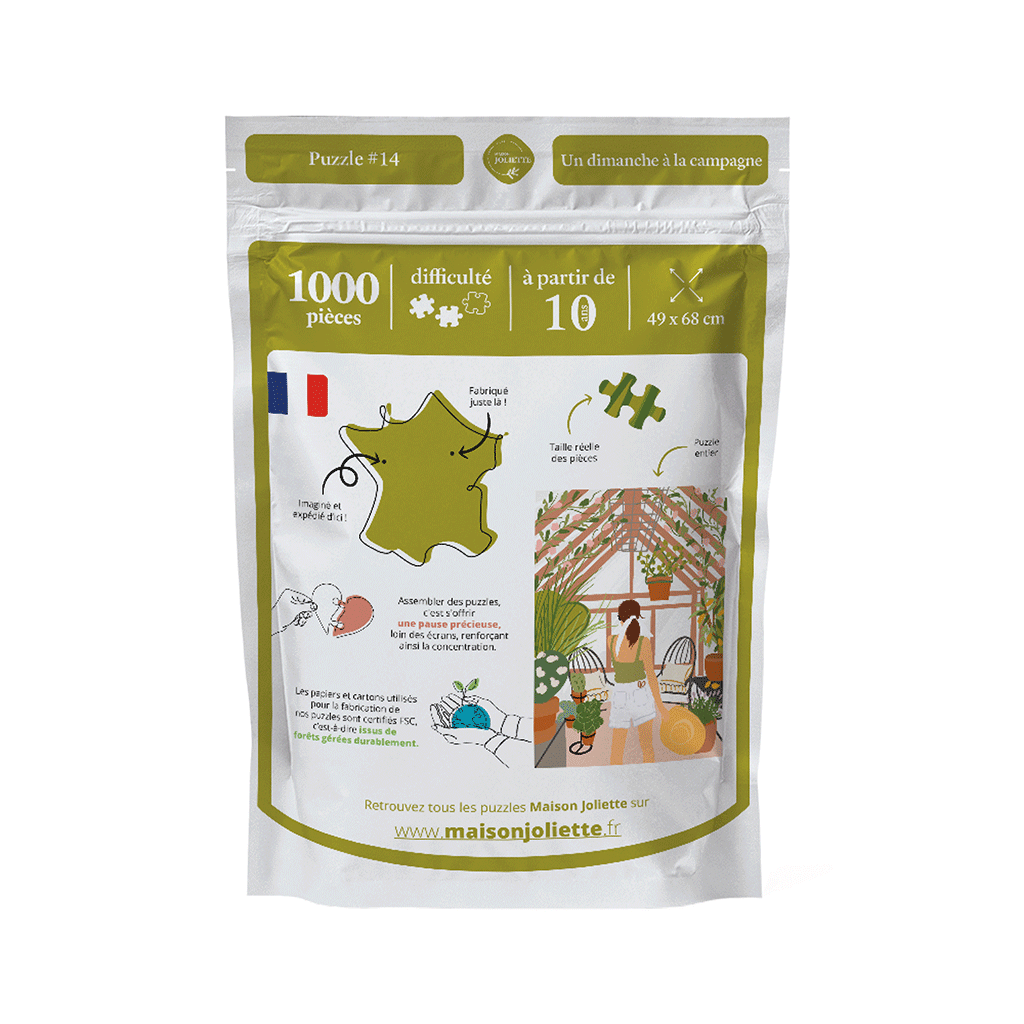 Puzzle 1000 pièces Un dimanche à la campagne Maison Joliette