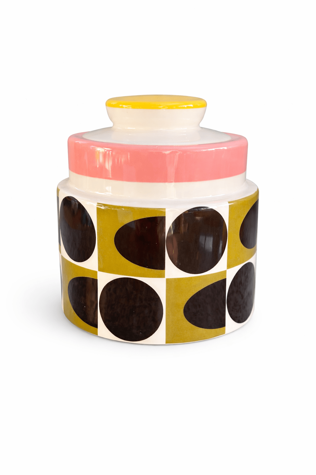Bocal de conservation rétro Orla Kiely – Motif iconique années 70 - bobibeloBocal de conservation rétro Orla Kiely – Motif iconique années 70 – Vaisselle vintage – bobibelo