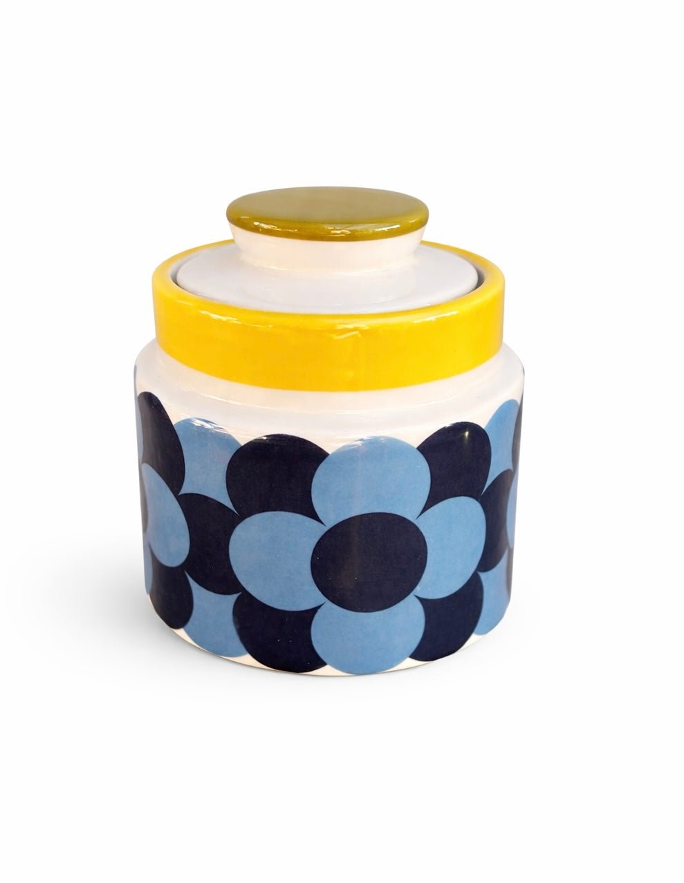 Bocal de conservation rétro Orla Kiely – Motif iconique années 70 - bobibeloBocal de conservation rétro Orla Kiely – Motif iconique années 70 – Vaisselle vintage – bobibelo