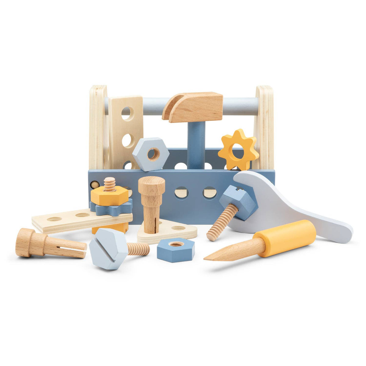Boîte à outils en bois pour enfant – Woet - BobibeloBoîte à outils en bois pour enfant – Woet – Petit vintage – Bobibelo
