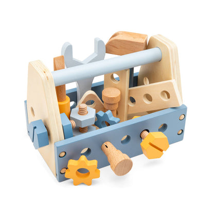 Boîte à outils en bois pour enfant – Woet - BobibeloBoîte à outils en bois pour enfant – Woet – Petit vintage – Bobibelo