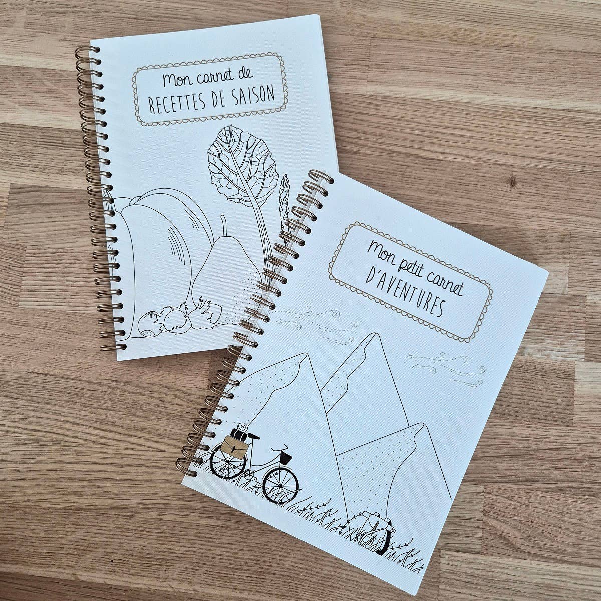 Carnet de recettes de saison A5 – Livre de cuisine à remplir illustré - bobibeloCarnet de recettes de saison A5 – Livre de cuisine à remplir illustré – PAPETERIE vintage – bobibelo