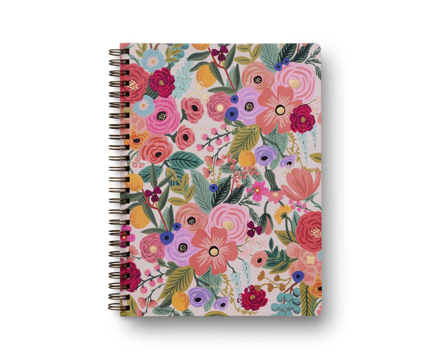 Carnet à spirale Garden Party Rifle Paper Co à motif floral coloré