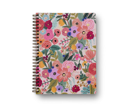 Carnet à spirale Garden Party Rifle Paper Co à motif floral coloré
