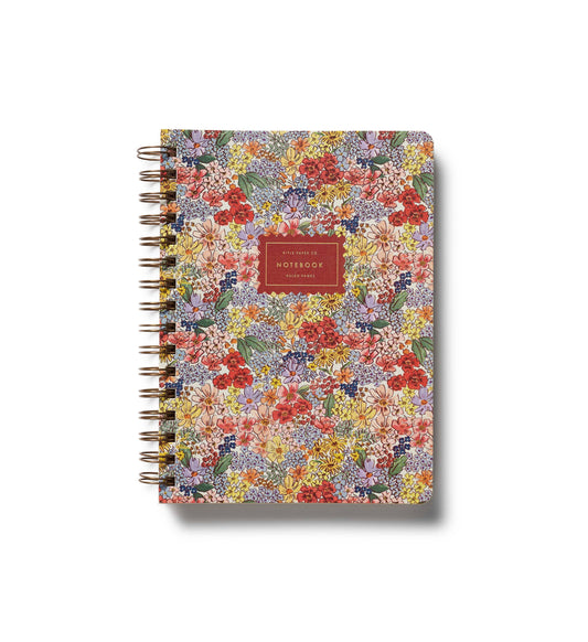 Carnet à spirale Mimi Rifle Paper Co à motif floral rétro