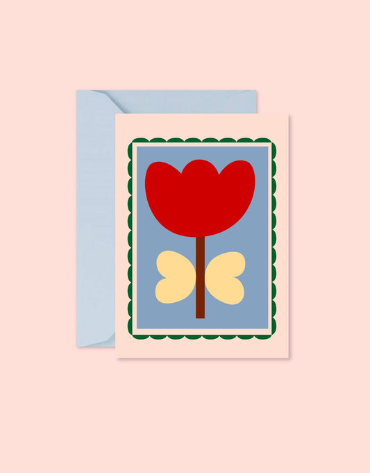 Carte Tulipe - bobibeloCarte Tulipe – OD vintage – bobibelo