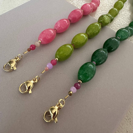 Collier Noée framboise – Agathe & Coco - bobibeloCollier Noée framboise 