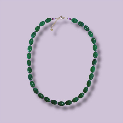 Collier Noée vert foncé – Agathe & Coco - bobibeloCollier Noée vert foncé – Agathe & Coco – SA vintage – bobibelo