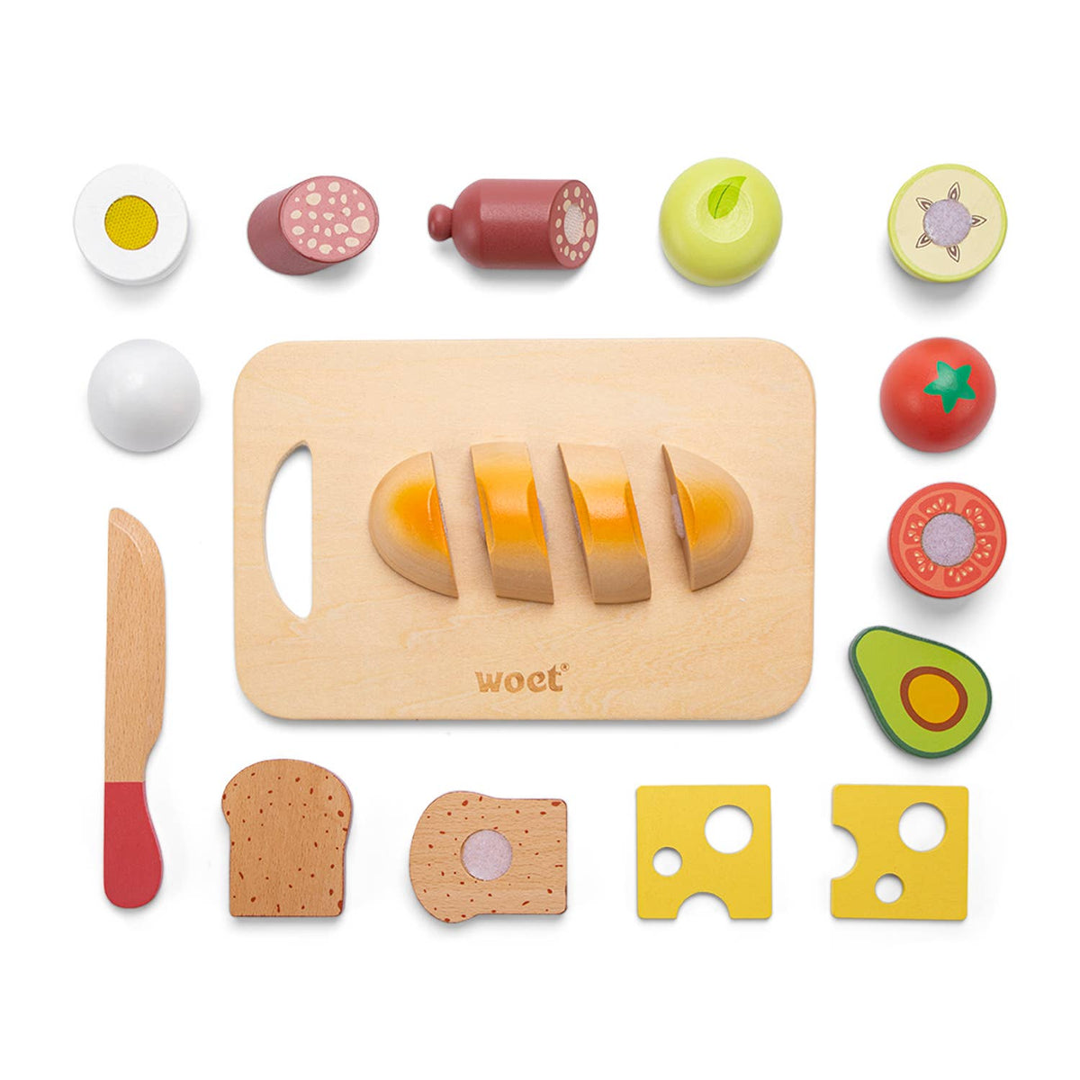 Dinette en bois à découper – Petit-déjeuner Woet - BobibeloDinette en bois à découper – Petit-déjeuner Woet – Petit vintage – Bobibelo