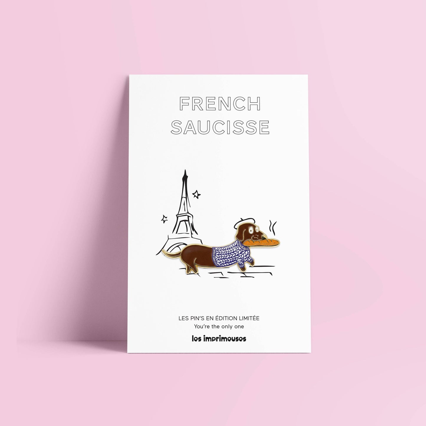 Pin’s French Saucisse - Teckel parisien: Marron