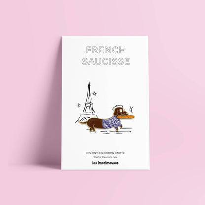 Pin’s French Saucisse - Teckel parisien: Marron