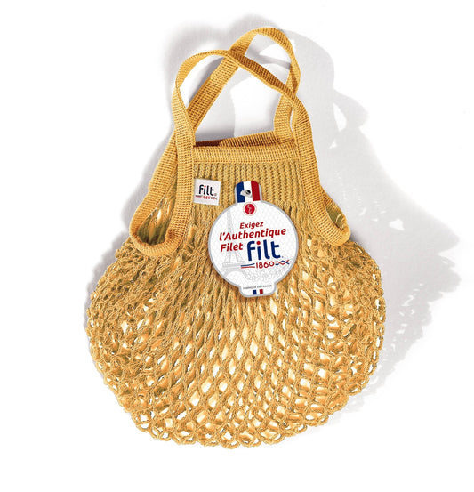 Filet à provisions Jaune Gold taille mini - bobibeloFilet à provisions Jaune Gold taille mini – SA vintage – bobibelo