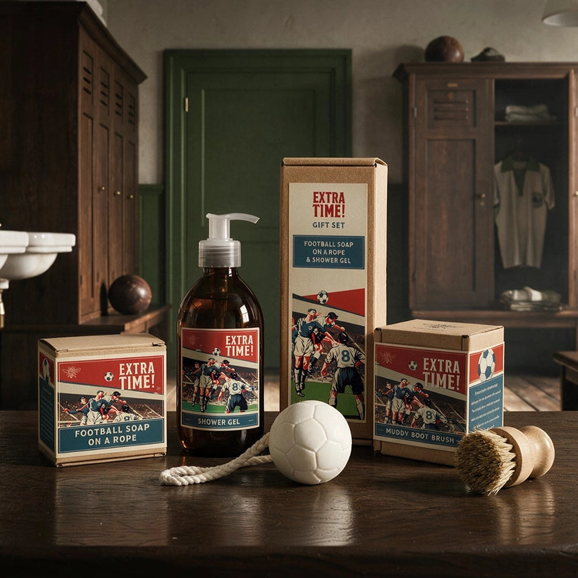 Coffret Cadeau Football – Gel Douche & Savon Ballon sur Corde | Sting in the Tail