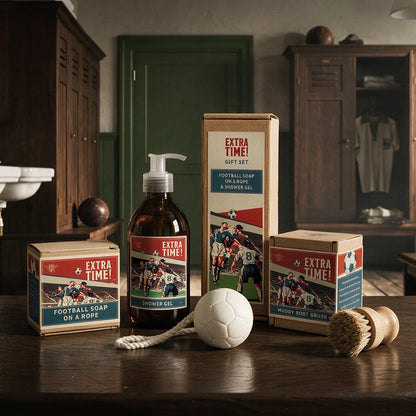Coffret Cadeau Football – Gel Douche & Savon Ballon sur Corde | Sting in the Tail