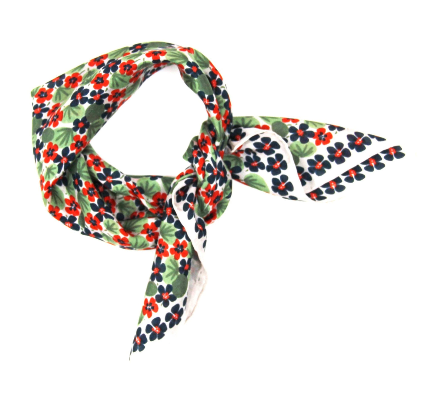Foulard en soie 50 x 50 cm - Mini Capucine Marine - Les belles vagabondes - bobibeloFoulard en soie 50 x 50 cm - Mini Capucine Marine - Les belles vagabondes – SA vintage – bobibelo
